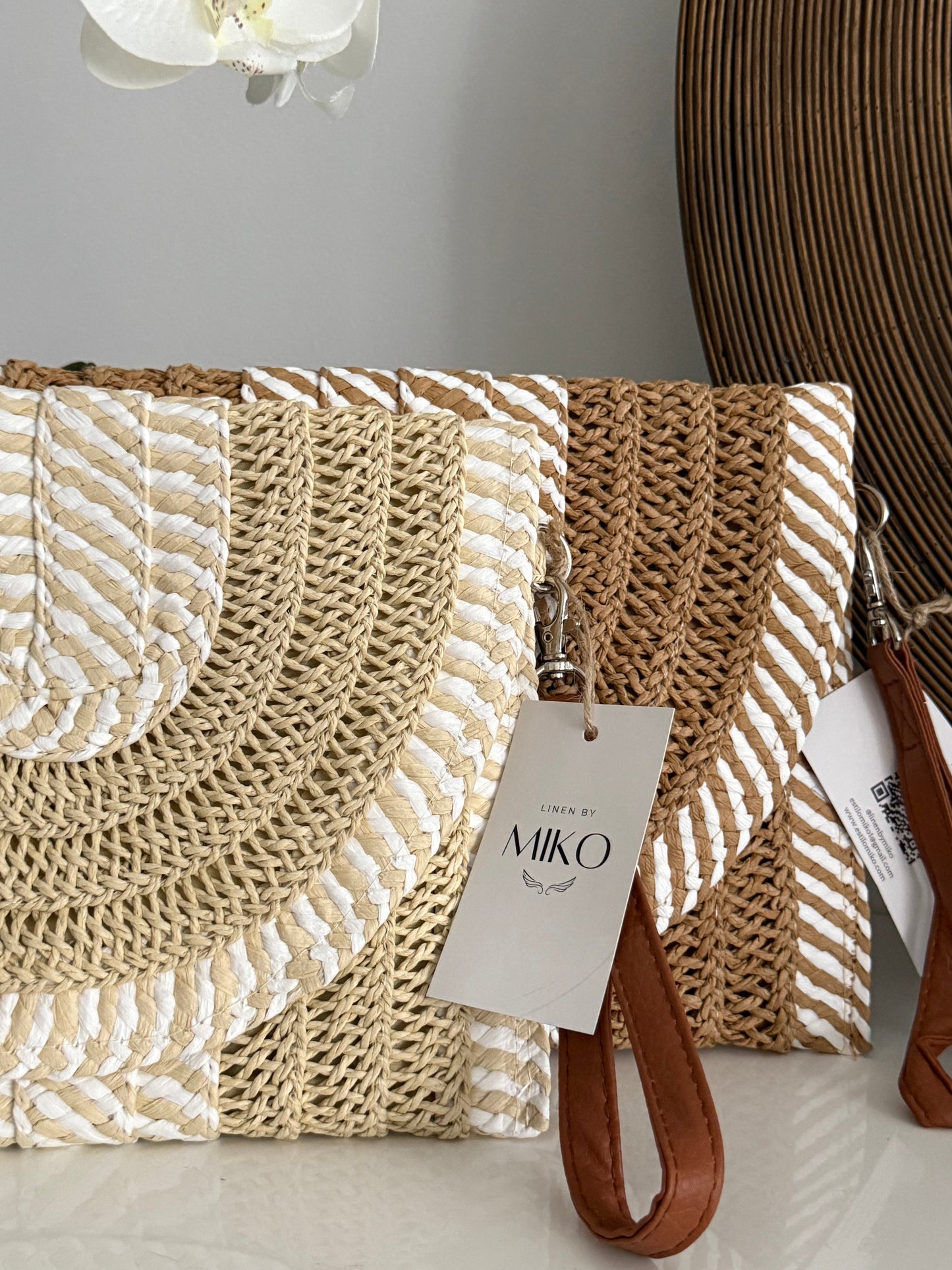 Twist Stripe Clutch