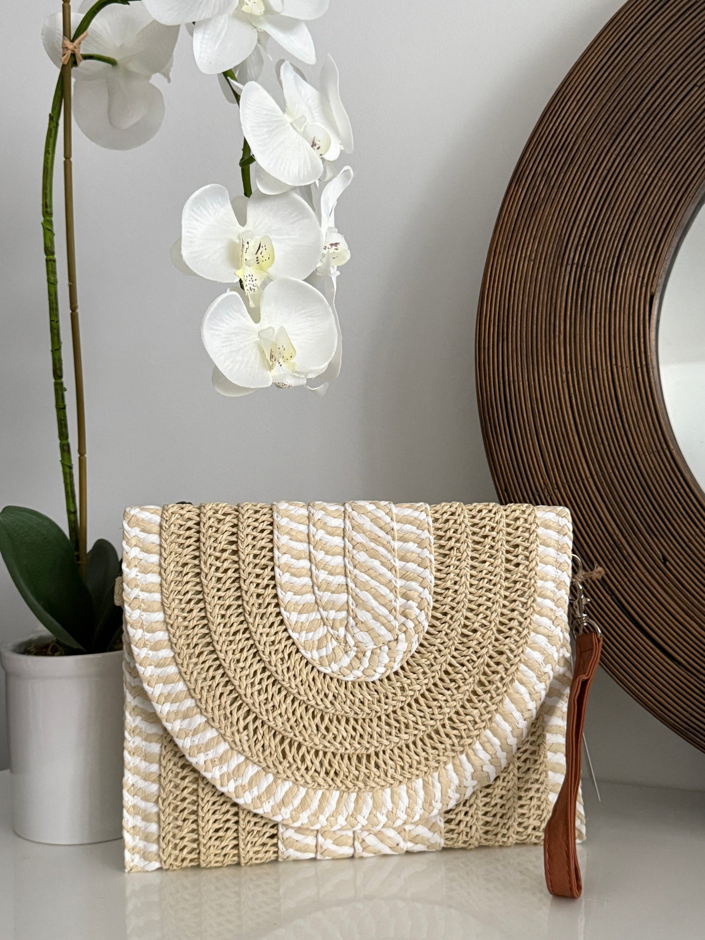 Twist Stripe Clutch