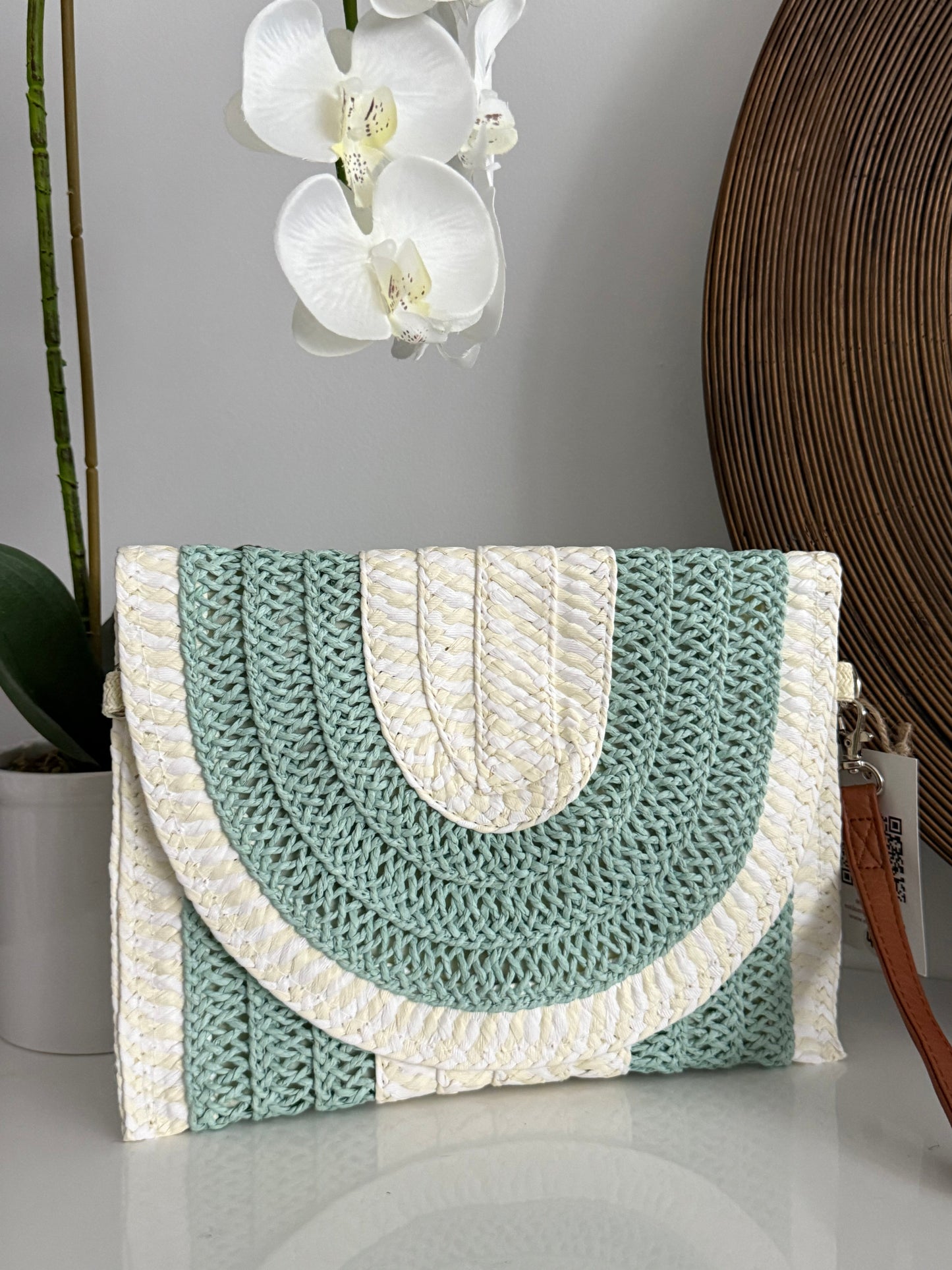 Twist Stripe Clutch