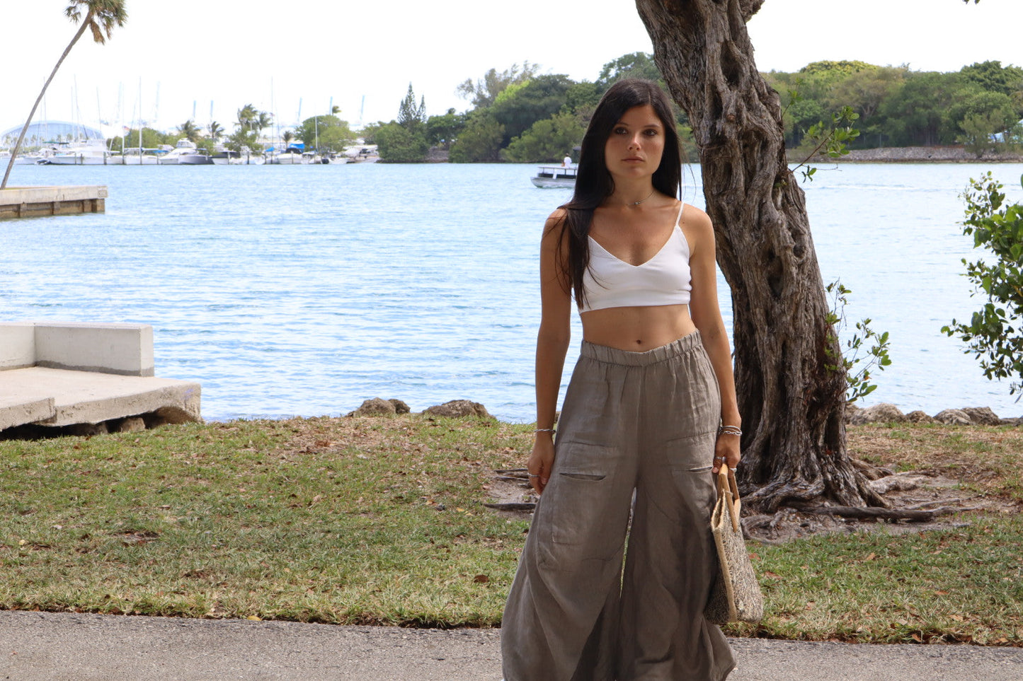 Pocket Linen Pants