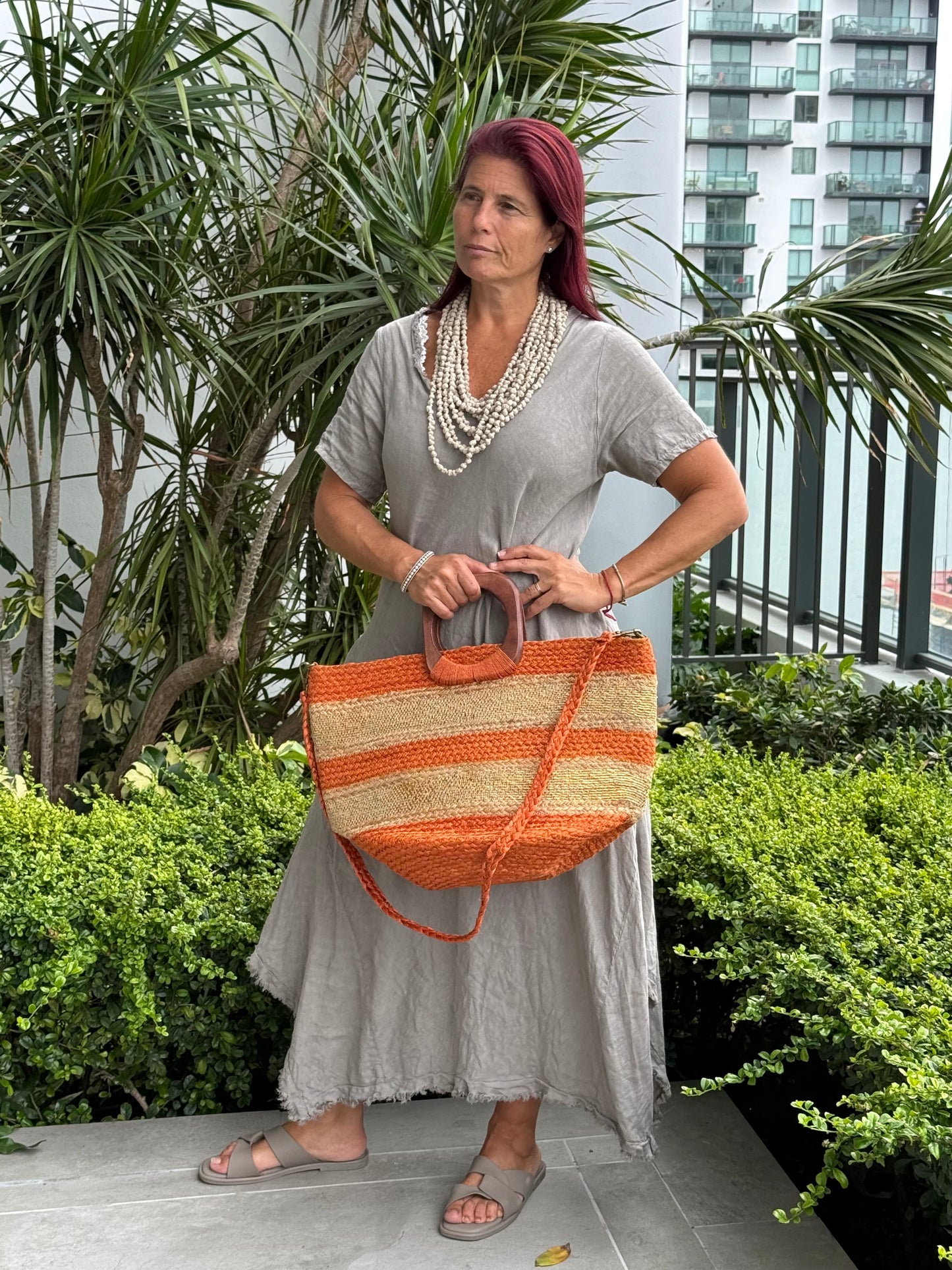 Linen Short Sleeves Dress