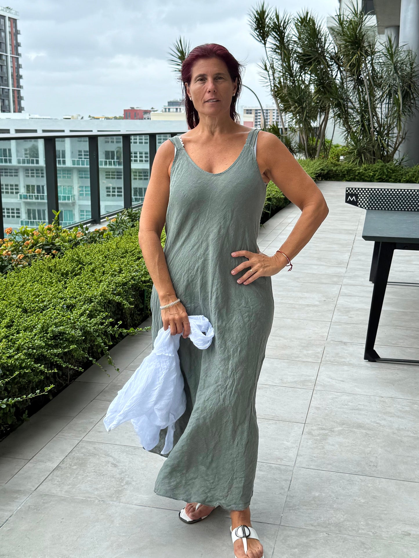Linen Sleeveless Dress