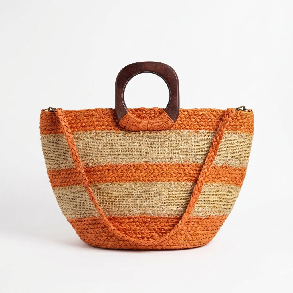 Handwoven Straw Bag