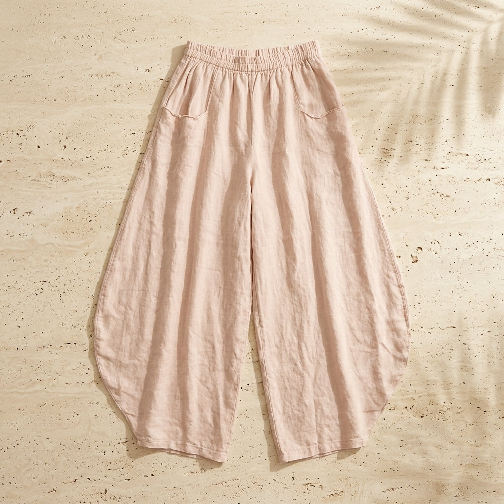 Wide Leg Linen Pants
