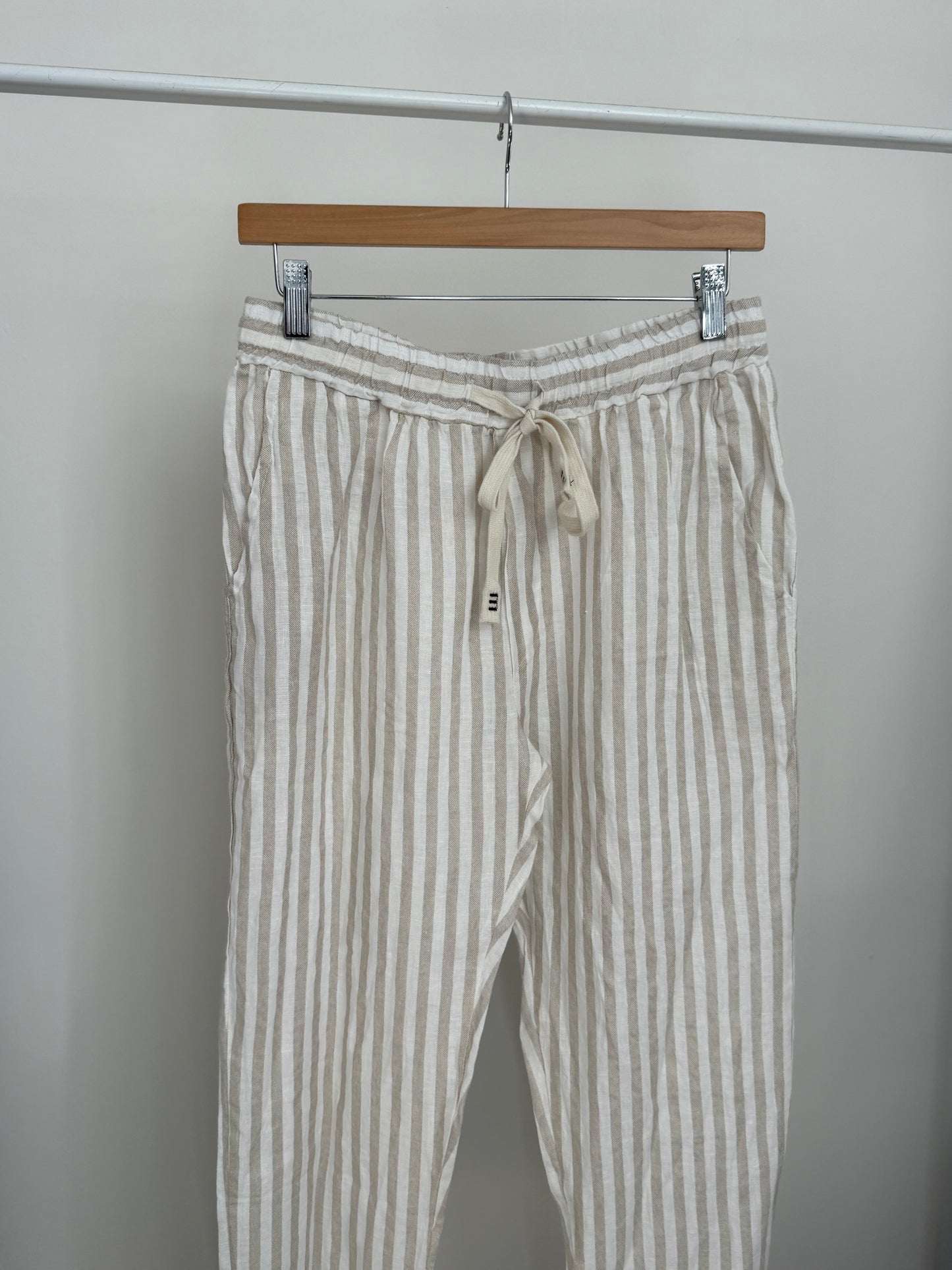 Linen Lines Pattern Pants