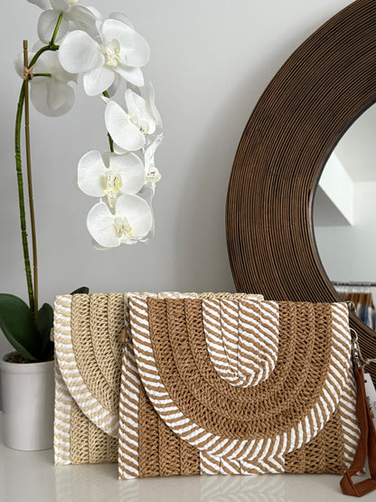 Twist Stripe Clutch
