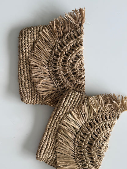 Luna Fringe Clutch – Half Moon Flap