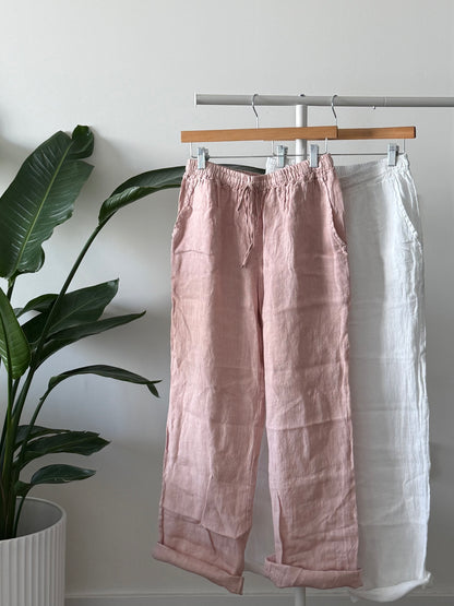 Straight Linen Pants