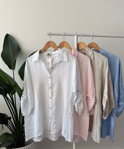 Classic Linen Button-up Shirt