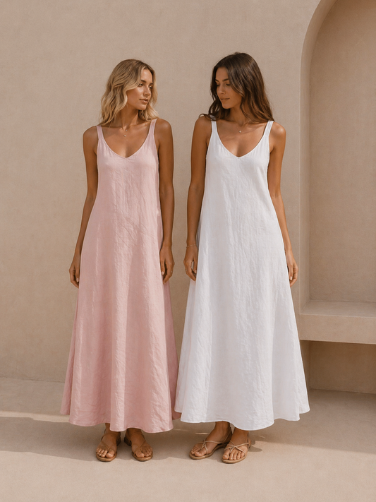 Linen Sleeveless Dress