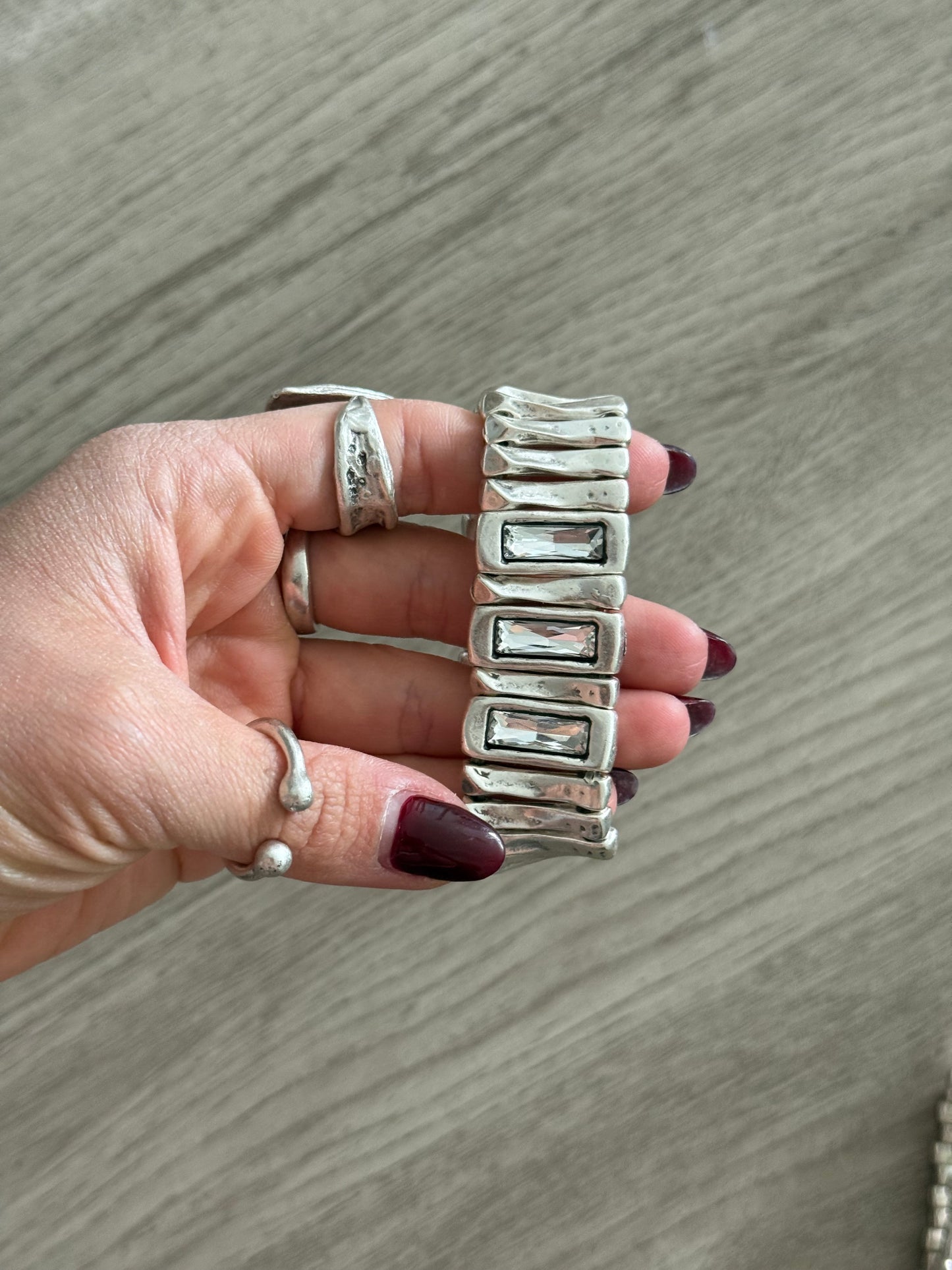 Ravenna Sculpted Crystal Bracelet