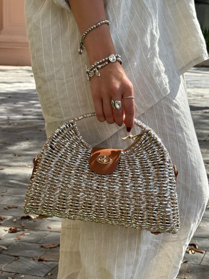 The Silver Amalfi Bag
