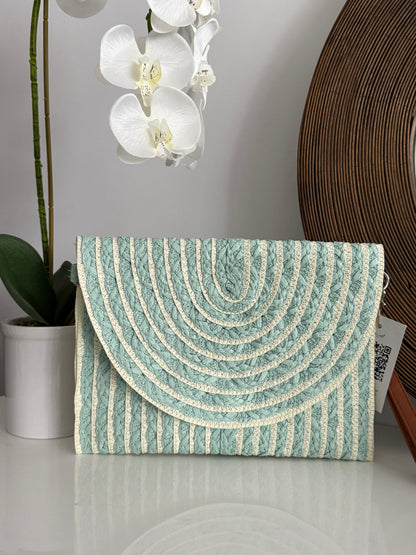 Contrast Stripe Clutch