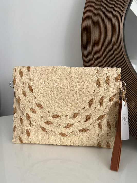 Braided Dot Clutch