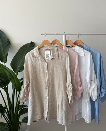 Classic Linen Button-up Shirt