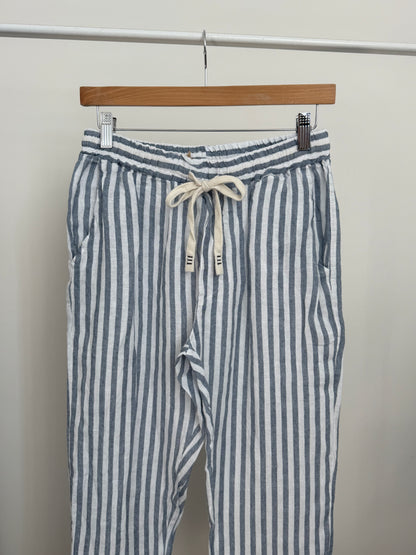 Linen Lines Pattern Pants