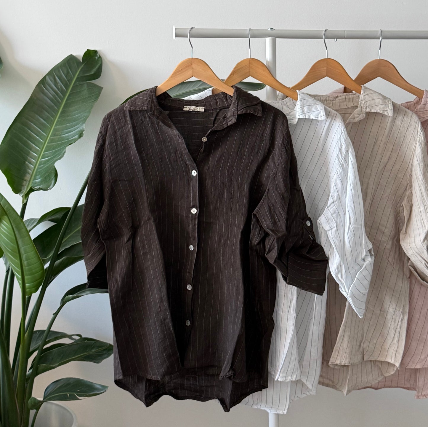 Classic Striped Button-Up Shirt