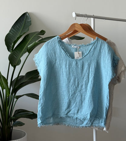Luna Linen Top