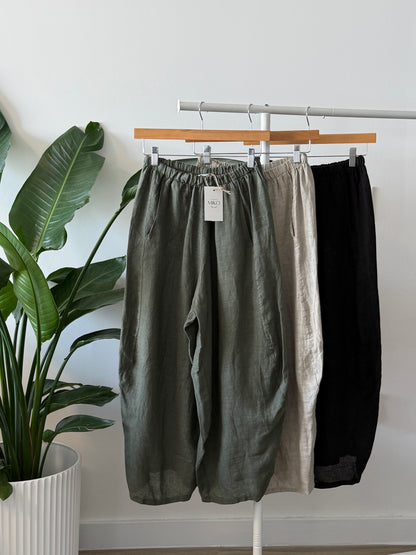 Capri Linen Pants