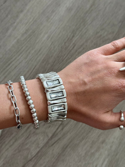 Ravenna Sculpted Crystal Bracelet