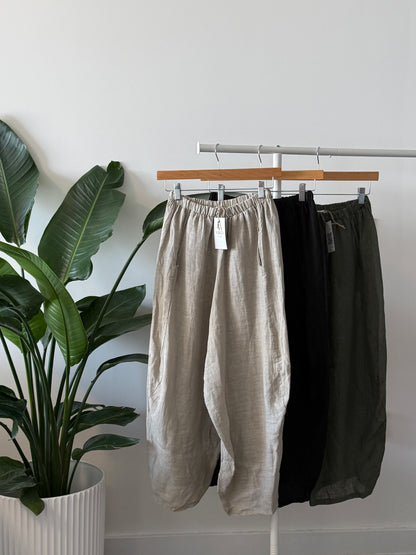 Capri Linen Pants