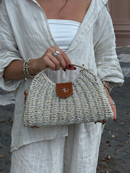 The Silver Amalfi Bag