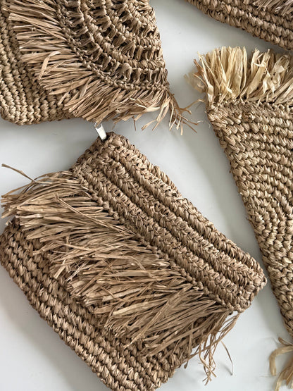 Palma Fringe Clutch