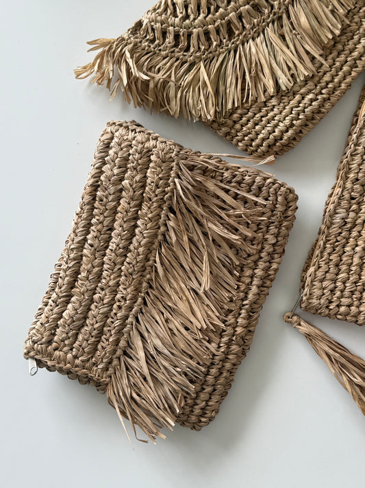 Palma Fringe Clutch