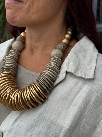 Golden Earth Necklace