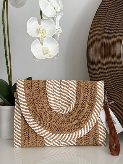 Twist Stripe Clutch