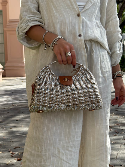 The Silver Amalfi Bag