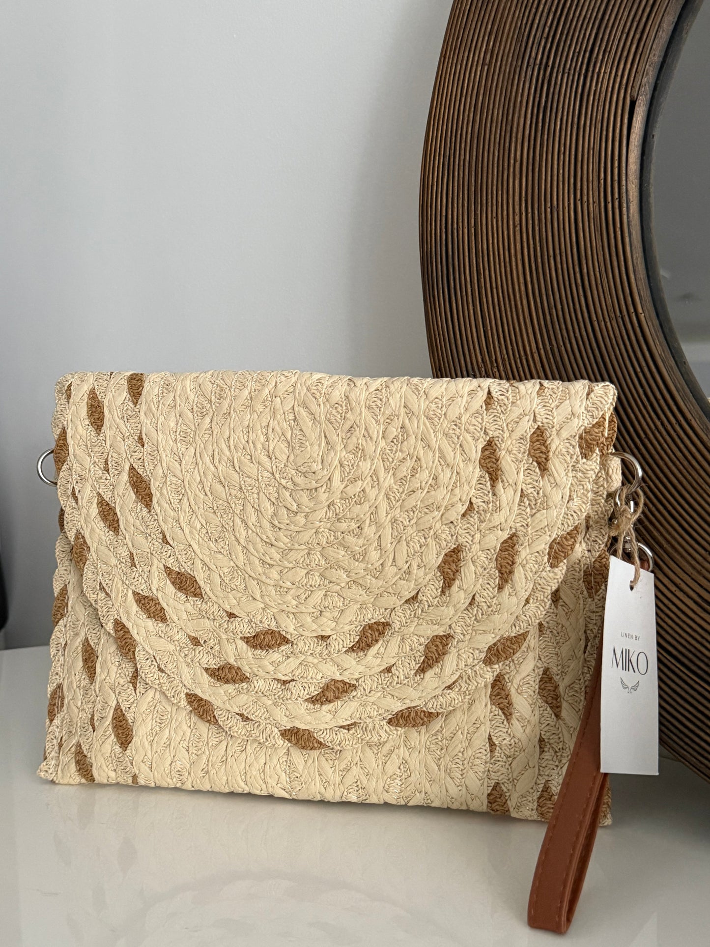 Braided Dot Clutch