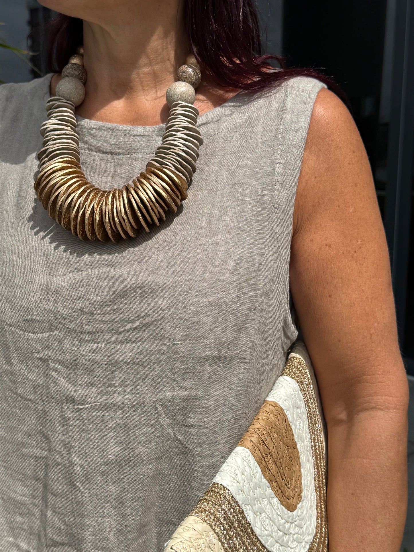 Golden Earth Necklace