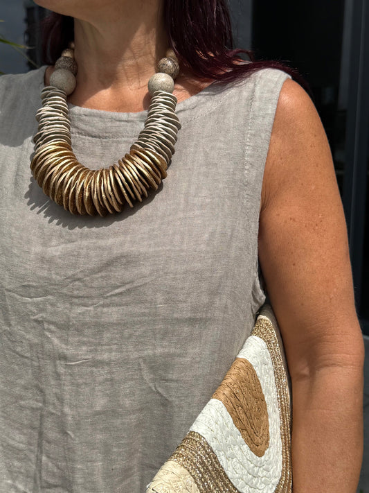 Golden Earth Necklace