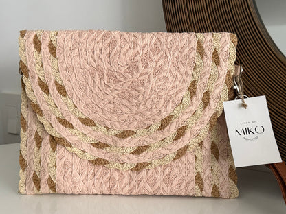 Braided Dot Clutch