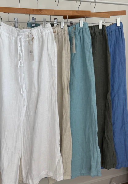 Open Side Linen Pants