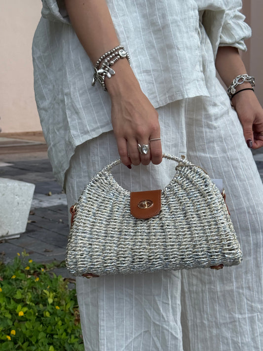 The Silver Amalfi Bag