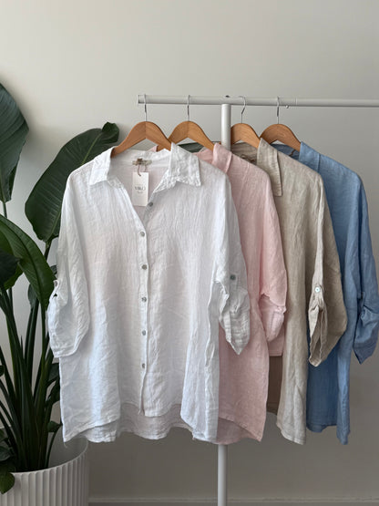 Classic Linen Button-up Shirt