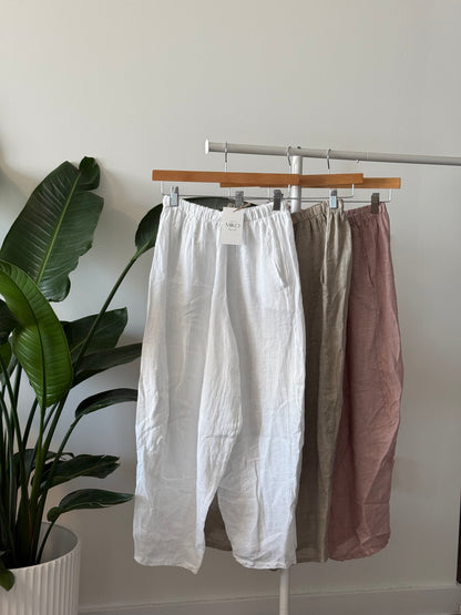 Capri Linen Pants