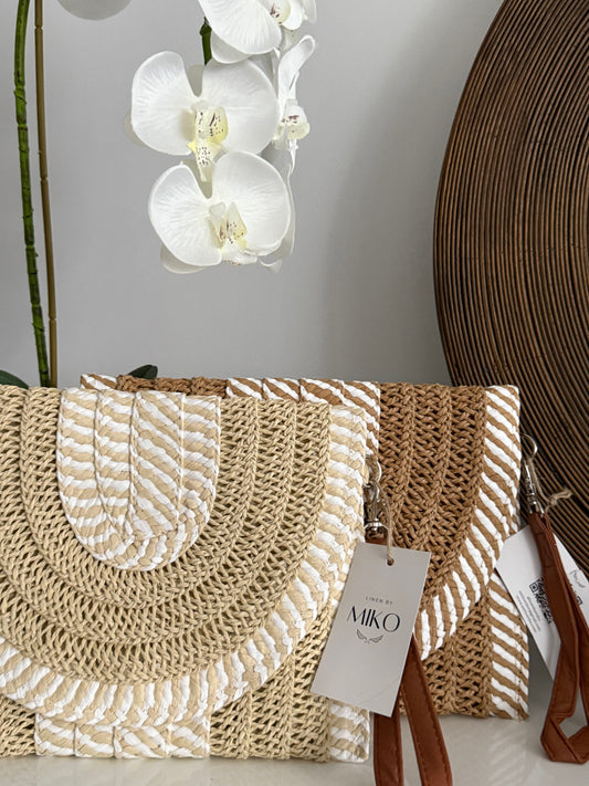 Twist Stripe Clutch