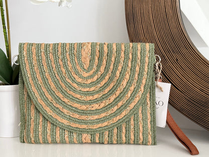 Braided Glitter Clutch