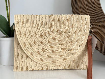 Braided Glitter Clutch