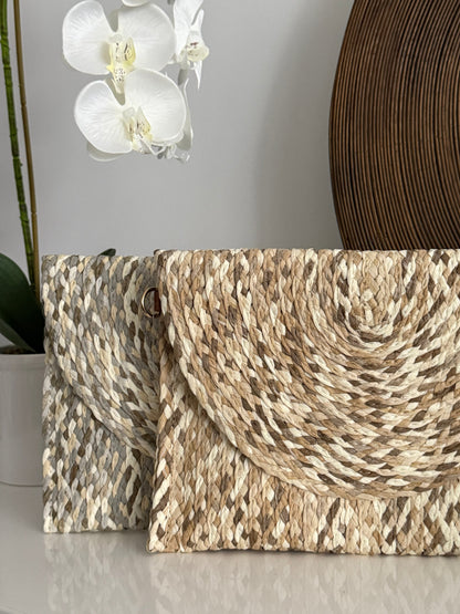 Spiral Palm Clutch