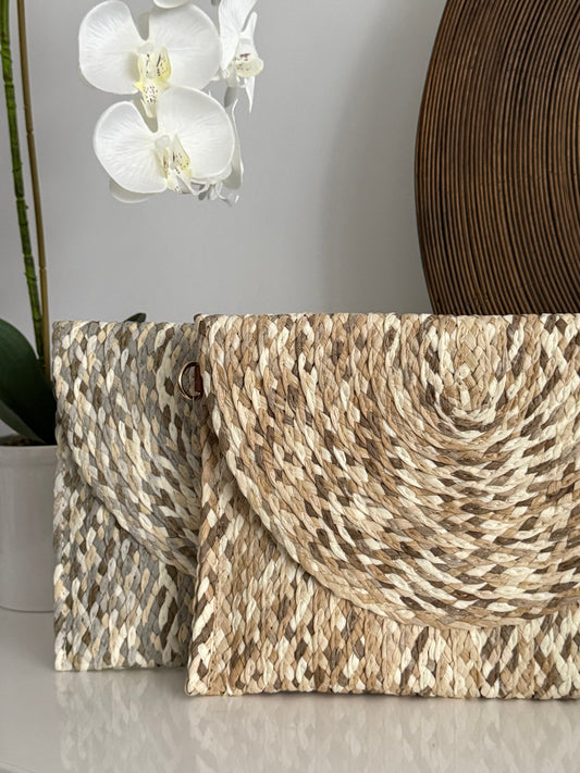 Spiral Palm Clutch