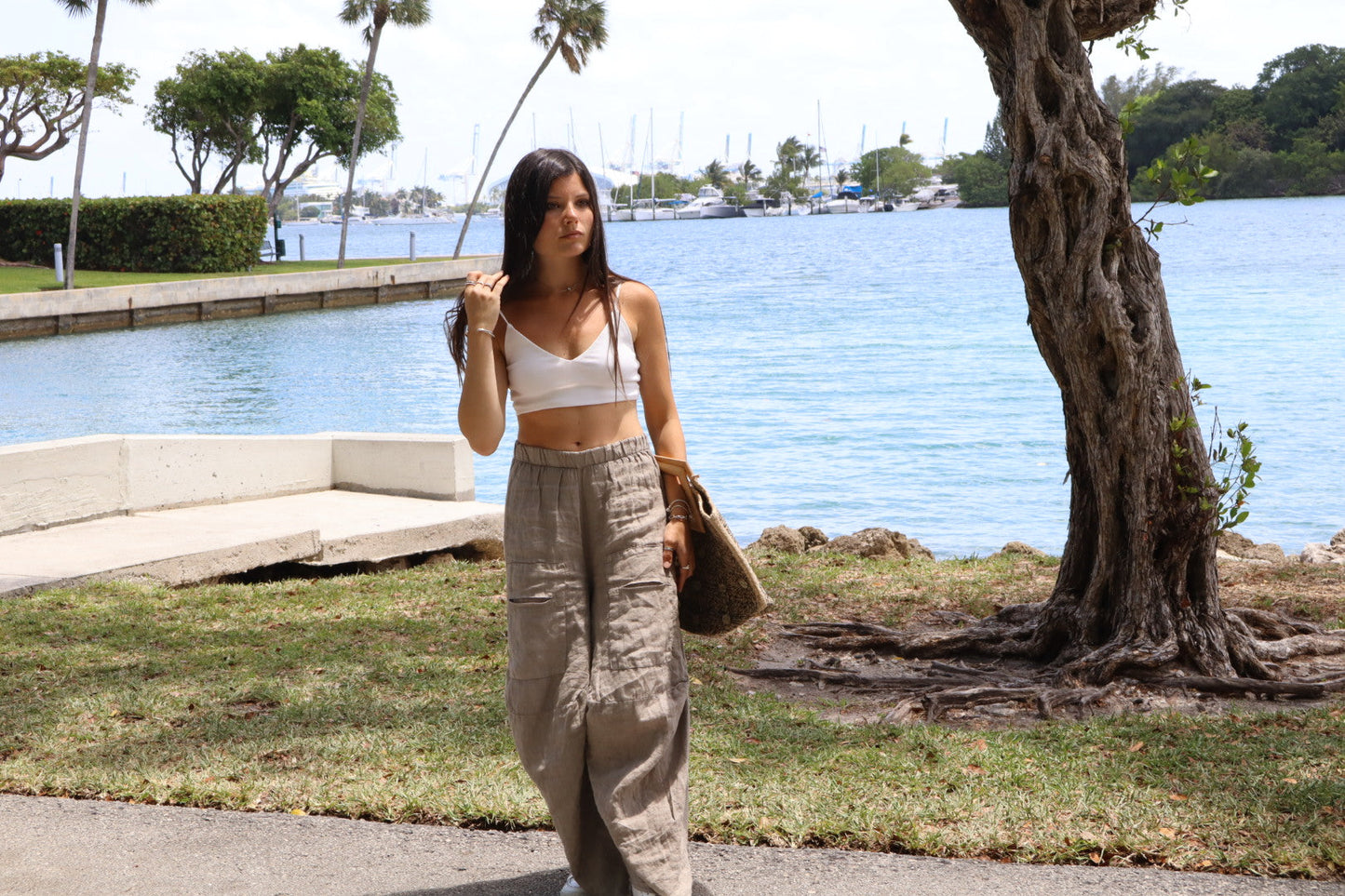 Pocket Linen Pants