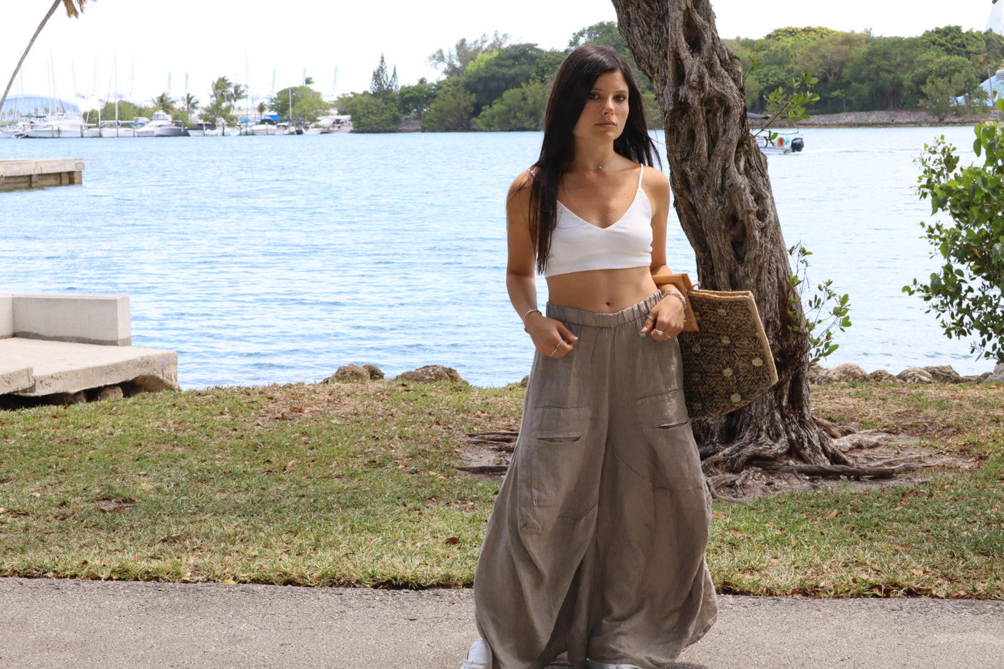 Pocket Linen Pants