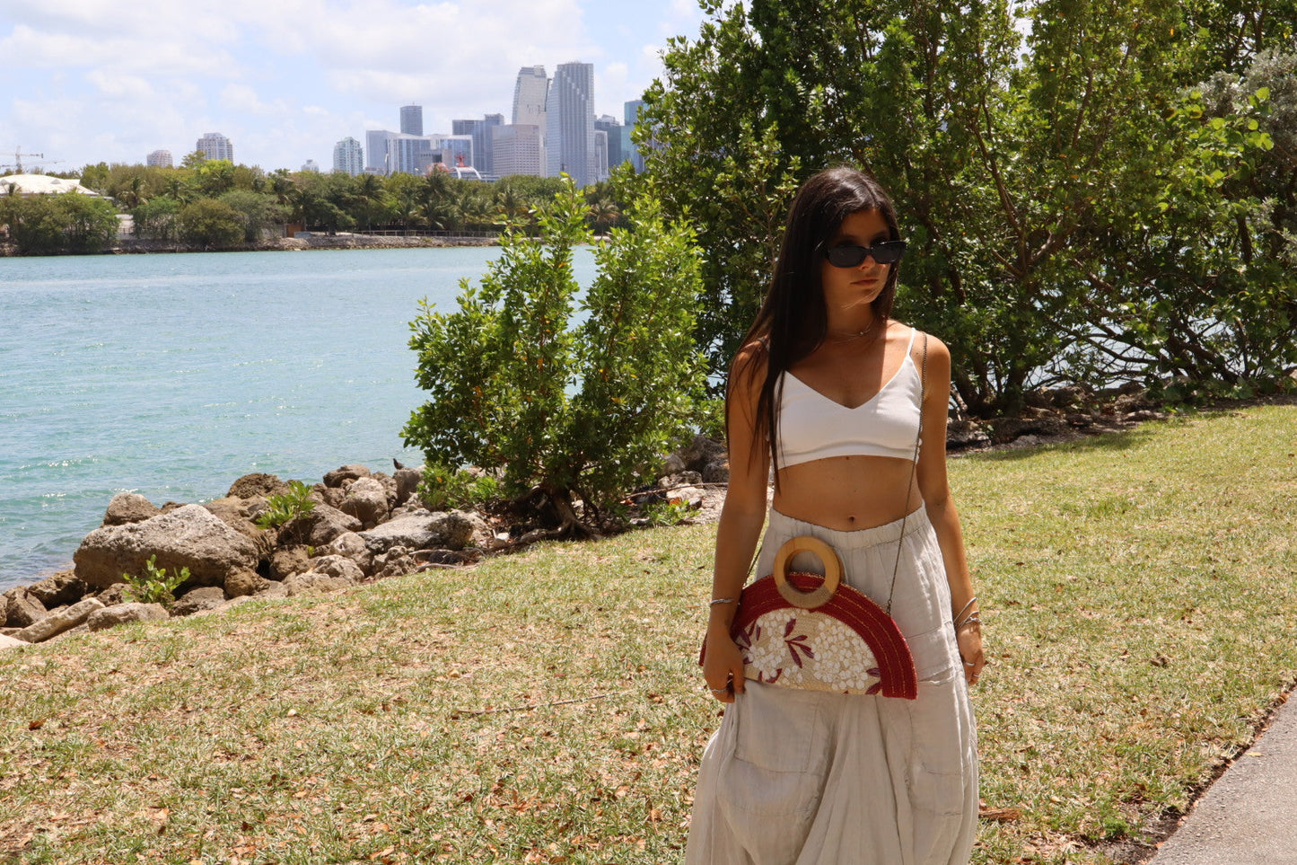 Coral Bloom Clutch