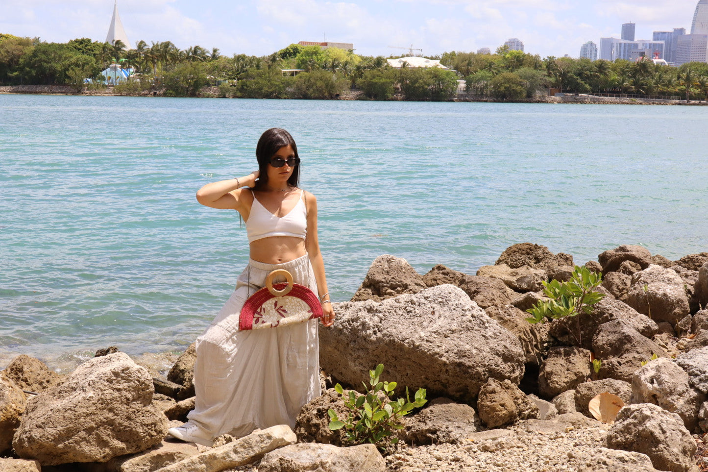 Coral Bloom Clutch
