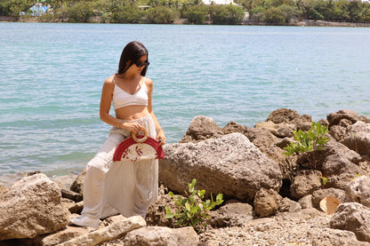 Coral Bloom Clutch