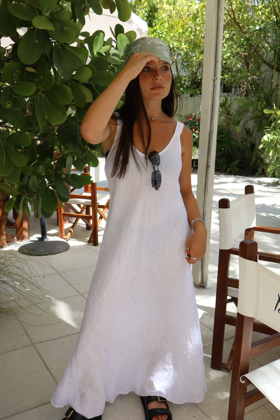 Linen Sleeveless Dress